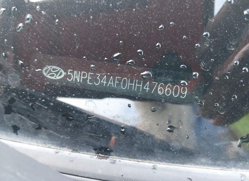 Photo 9 of 2017 Hyundai Sonata SPORT (VIN 5NPE34AF0HH476609)