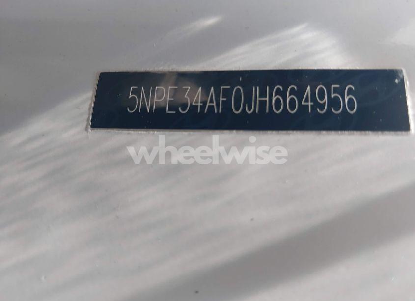 Photo 9 of 2018 Hyundai Sonata SEL (VIN 5NPE34AF0JH664956)