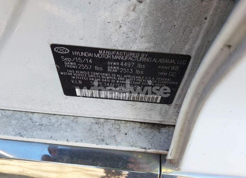 Photo 9 of 2015 Hyundai Sonata SPORT (VIN 5NPE34AF1FH085854)