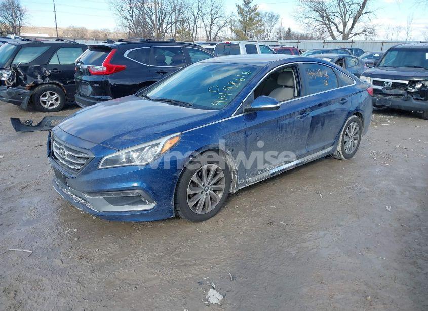 Photo 2 of 2016 Hyundai Sonata SPORT (VIN 5NPE34AF1GH392071)