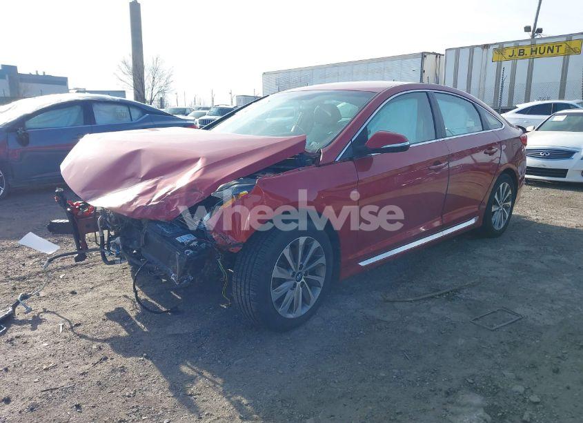 Photo 2 of 2017 Hyundai Sonata SPORT (VIN 5NPE34AF1HH482628)