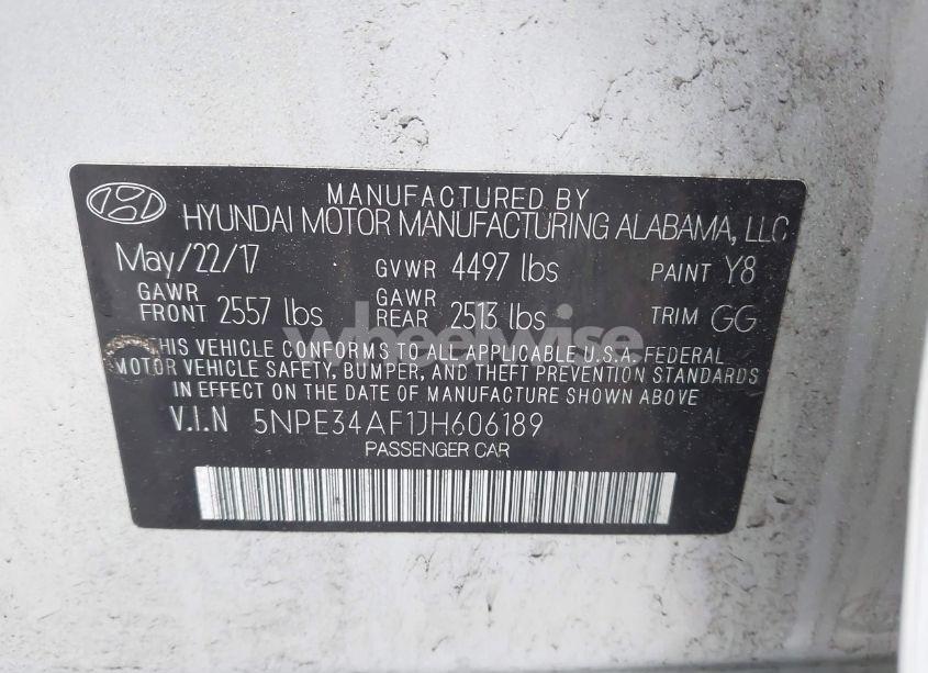 Photo 9 of 2018 Hyundai Sonata LIMITED (VIN 5NPE34AF1JH606189)