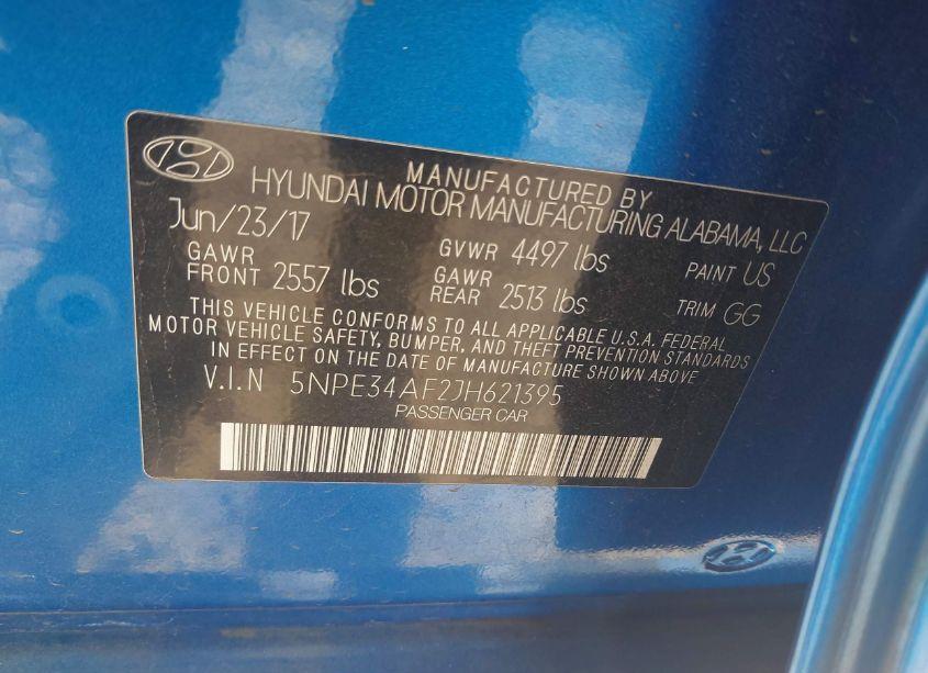 Photo 9 of 2018 Hyundai Sonata LIMITED (VIN 5NPE34AF2JH621395)