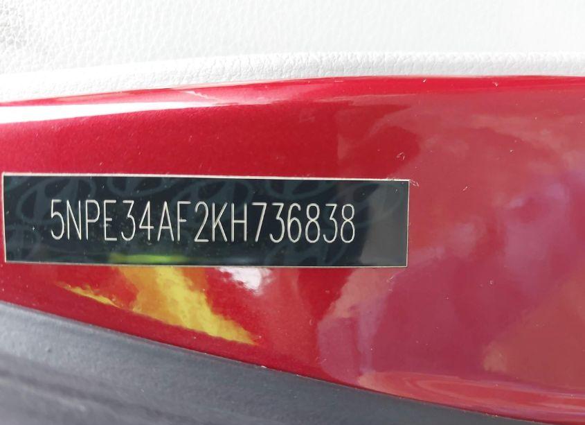 Photo 9 of 2019 Hyundai Sonata LIMITED (VIN 5NPE34AF2KH736838)