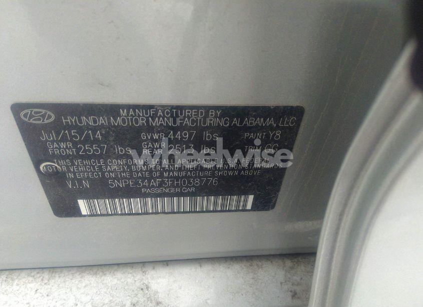 Photo 9 of 2015 Hyundai Sonata LIMITED (VIN 5NPE34AF3FH038776)