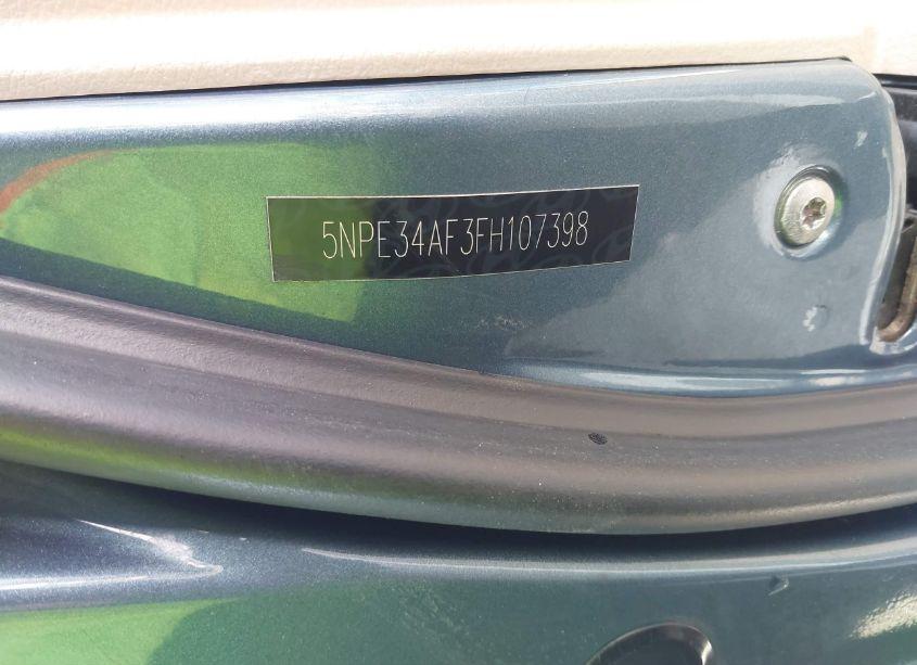 Photo 9 of 2015 Hyundai Sonata SPORT (VIN 5NPE34AF3FH107398)