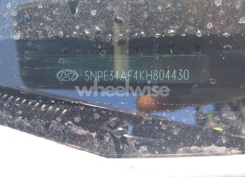 Photo 9 of 2019 Hyundai Sonata SEL (VIN 5NPE34AF4KH804430)