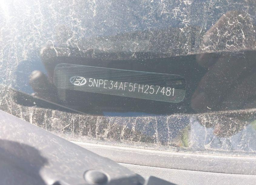 Photo 9 of 2015 Hyundai Sonata SPORT (VIN 5NPE34AF5FH257481)