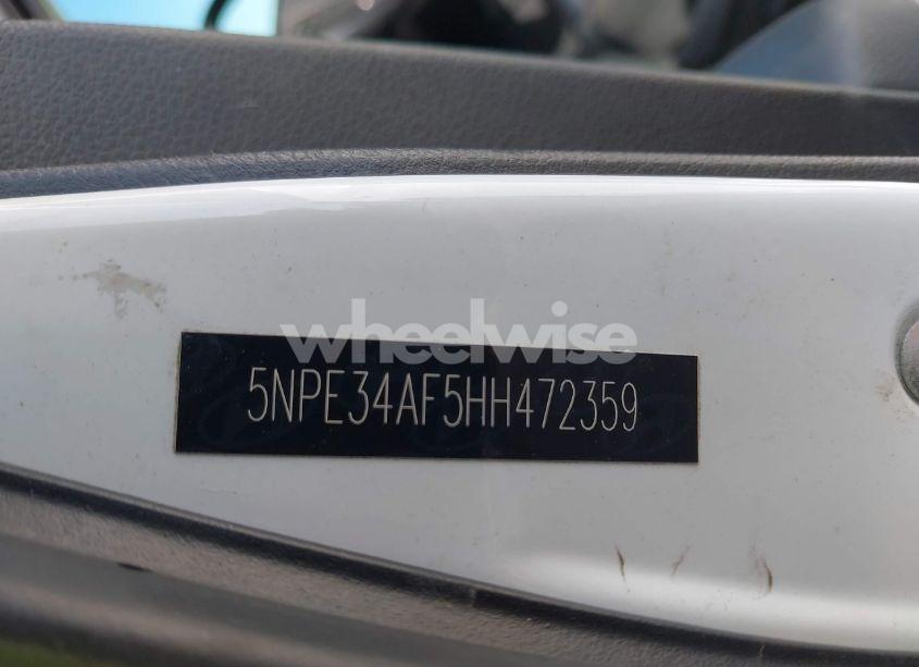 Photo 9 of 2017 Hyundai Sonata SPORT (VIN 5NPE34AF5HH472359)