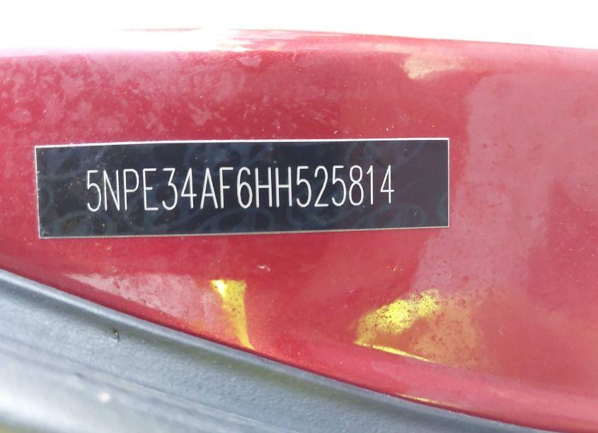 Photo 9 of 2017 Hyundai Sonata SPORT (VIN 5NPE34AF6HH525814)