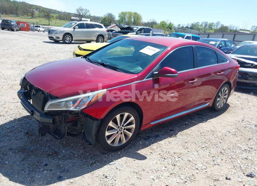 Photo 2 of 2016 Hyundai Sonata SPORT (VIN 5NPE34AF7GH396416)