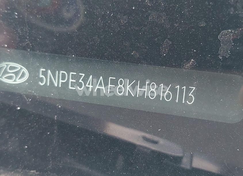 Photo 9 of 2019 Hyundai Sonata SPORT (VIN 5NPE34AF8KH816113)