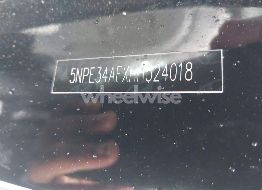 Photo 9 of 2017 Hyundai Sonata SPORT (VIN 5NPE34AFXHH524018)