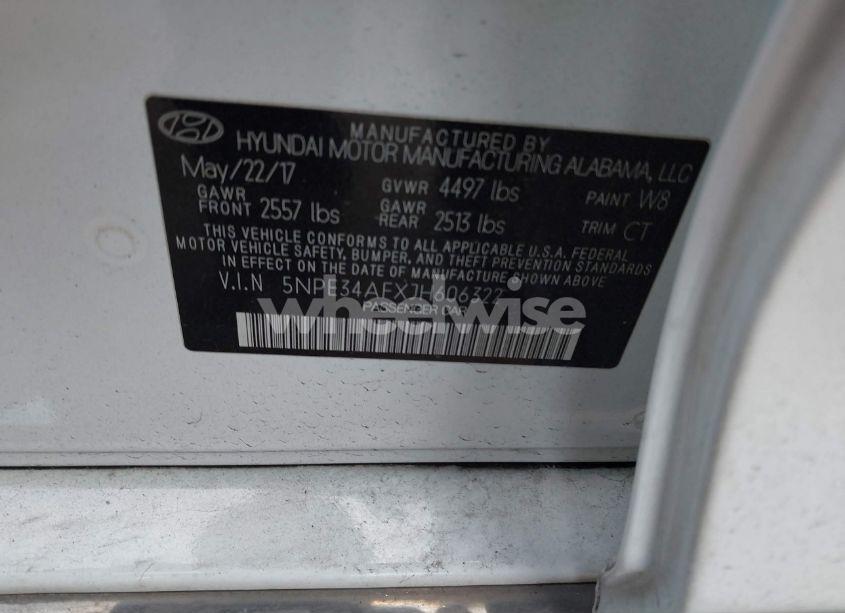 Photo 9 of 2018 Hyundai Sonata SPORT (VIN 5NPE34AFXJH606322)