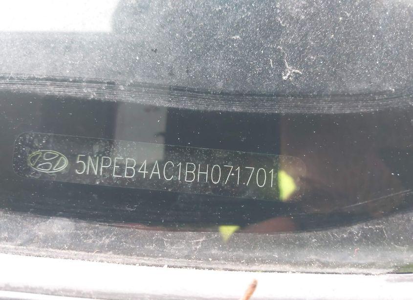 Photo 9 of 2011 Hyundai Sonata GLS (VIN 5NPEB4AC1BH071701)