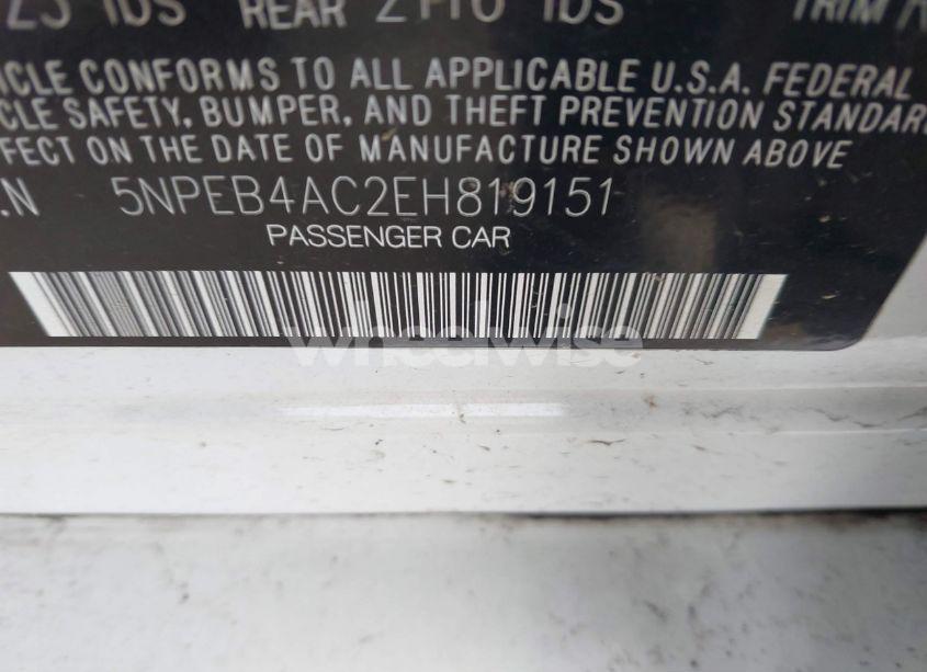 Photo 9 of 2014 Hyundai Sonata GLS (VIN 5NPEB4AC2EH819151)