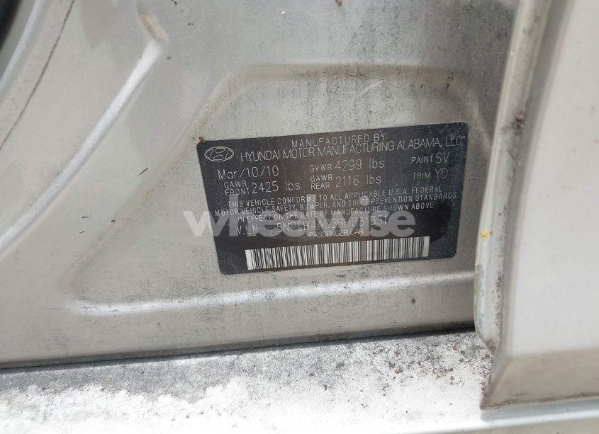 Photo 9 of 2011 Hyundai Sonata GLS (VIN 5NPEB4AC3BH031331)