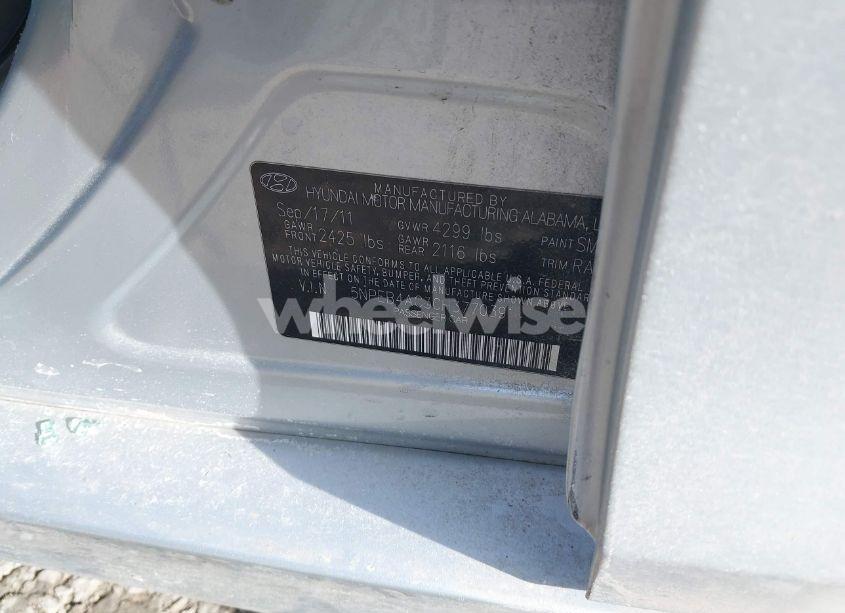 Photo 9 of 2012 Hyundai Sonata GLS (VIN 5NPEB4AC3CH377039)