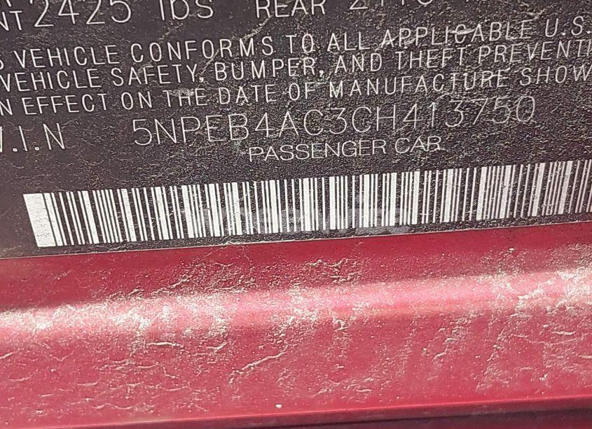 Photo 9 of 2012 Hyundai Sonata GLS (VIN 5NPEB4AC3CH413750)