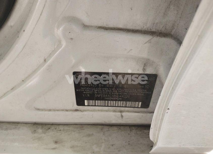 Photo 9 of 2011 Hyundai Sonata GLS (VIN 5NPEB4AC5BH144326)