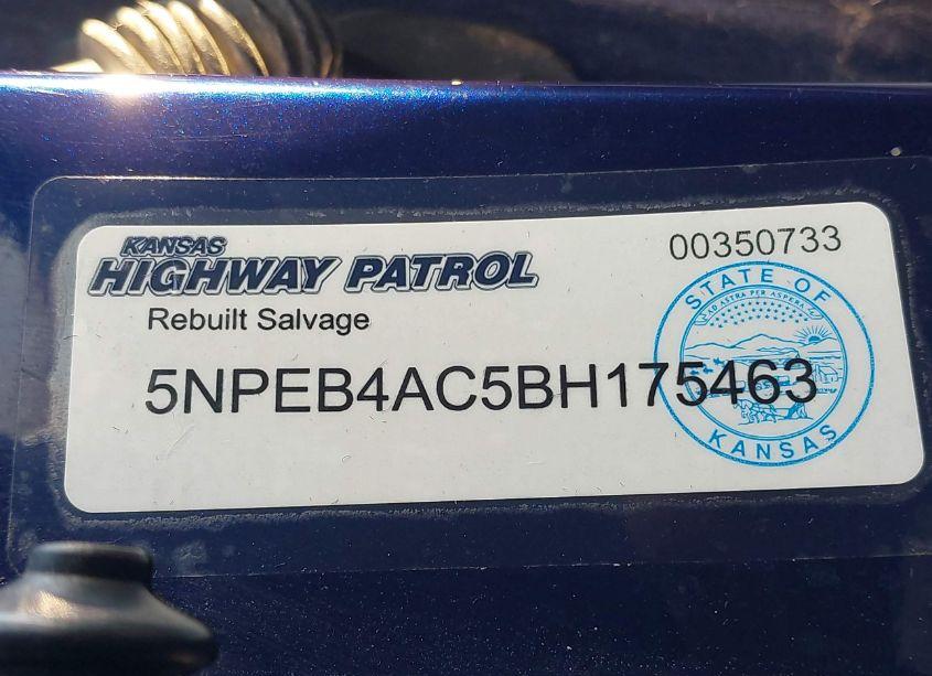 Photo 9 of 2011 Hyundai Sonata GLS (VIN 5NPEB4AC5BH175463)