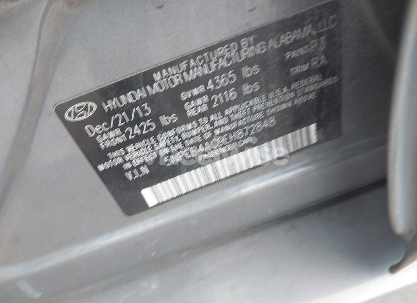Photo 9 of 2014 Hyundai Sonata GLS (VIN 5NPEB4AC9EH872848)