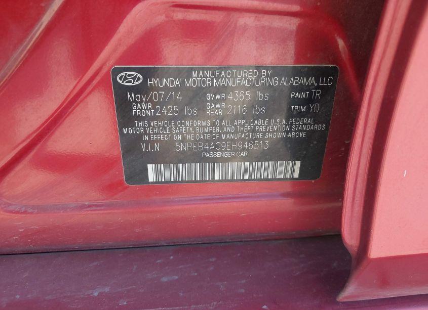 Photo 9 of 2014 Hyundai Sonata GLS (VIN 5NPEB4AC9EH946513)