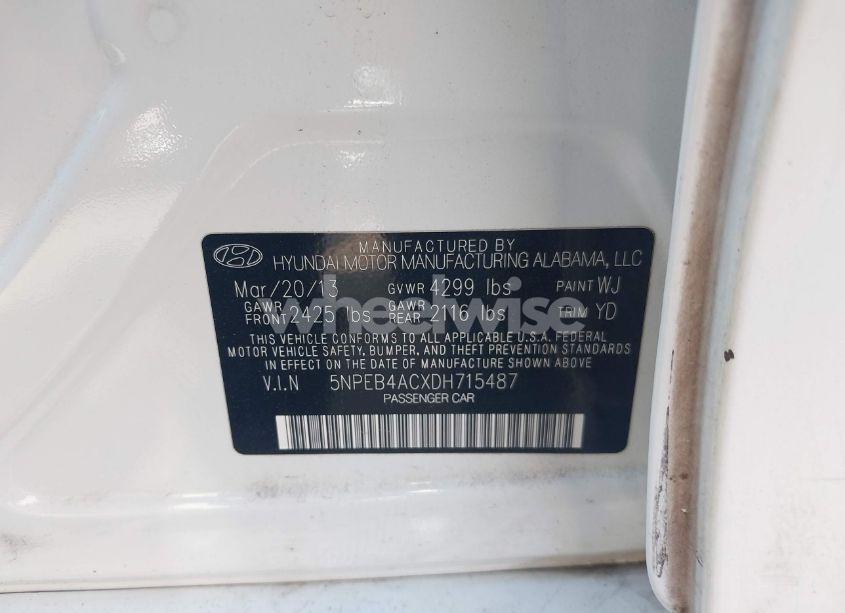 Photo 9 of 2013 Hyundai Sonata GLS (VIN 5NPEB4ACXDH715487)