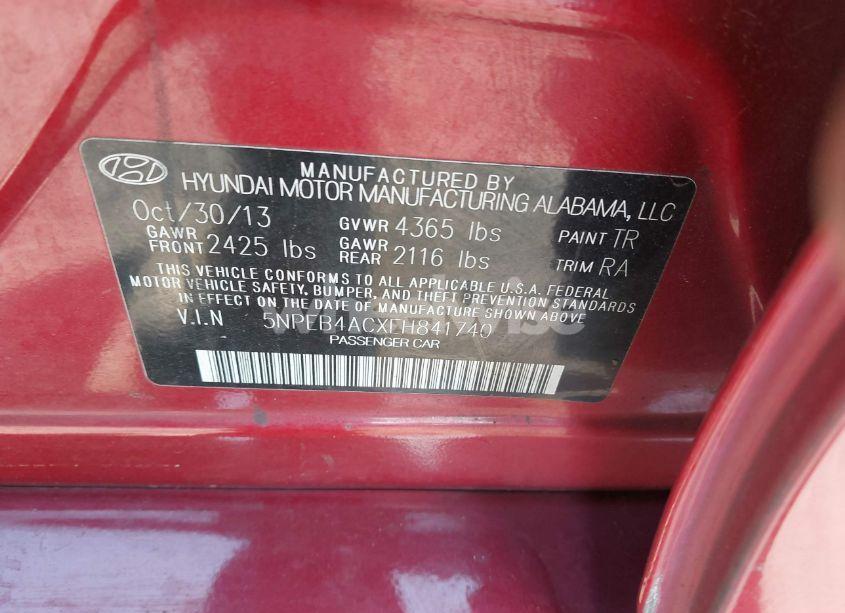 Photo 9 of 2014 Hyundai Sonata GLS (VIN 5NPEB4ACXEH841740)