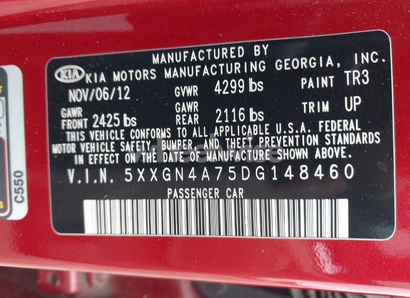 Photo 9 of 2012 Hyundai Sonata LIMITED 2.0T (VIN 5NPEC4AB0CH476616)