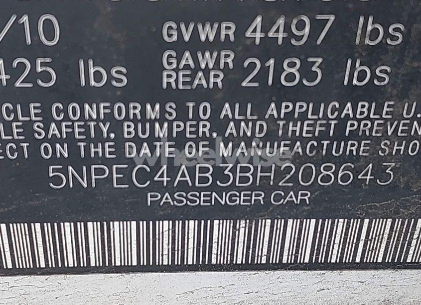 Photo 9 of 2011 Hyundai Sonata SE 2.0T (VIN 5NPEC4AB3BH208643)