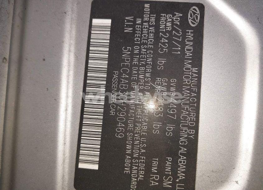 Photo 9 of 2012 Hyundai Sonata SE 2.0T (VIN 5NPEC4AB3CH290469)