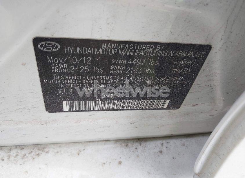 Photo 9 of 2013 Hyundai Sonata SE 2.0T (VIN 5NPEC4AB5DH526203)