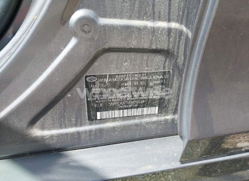 Photo 9 of 2011 Hyundai Sonata LIMITED (VIN 5NPEC4AC0BH290341)