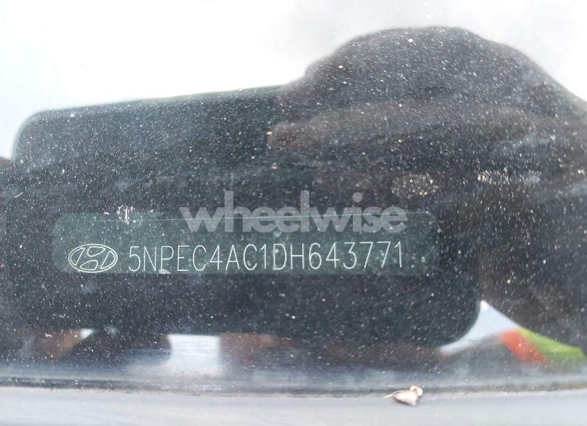 Photo 9 of 2013 Hyundai Sonata SE (VIN 5NPEC4AC1DH643771)