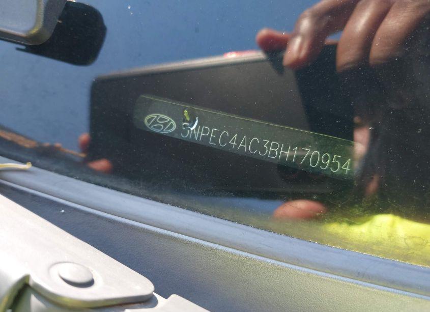 Photo 9 of 2011 Hyundai Sonata SE (VIN 5NPEC4AC3BH170954)