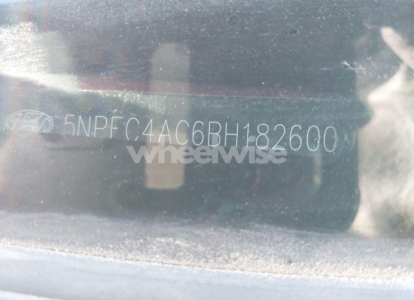 Photo 9 of 2011 Hyundai Sonata SE (VIN 5NPEC4AC6BH182600)