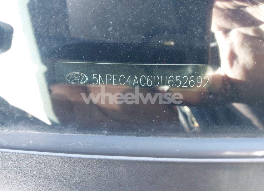 Photo 12 of 2013 Hyundai Sonata SE (VIN 5NPEC4AC6DH652692)