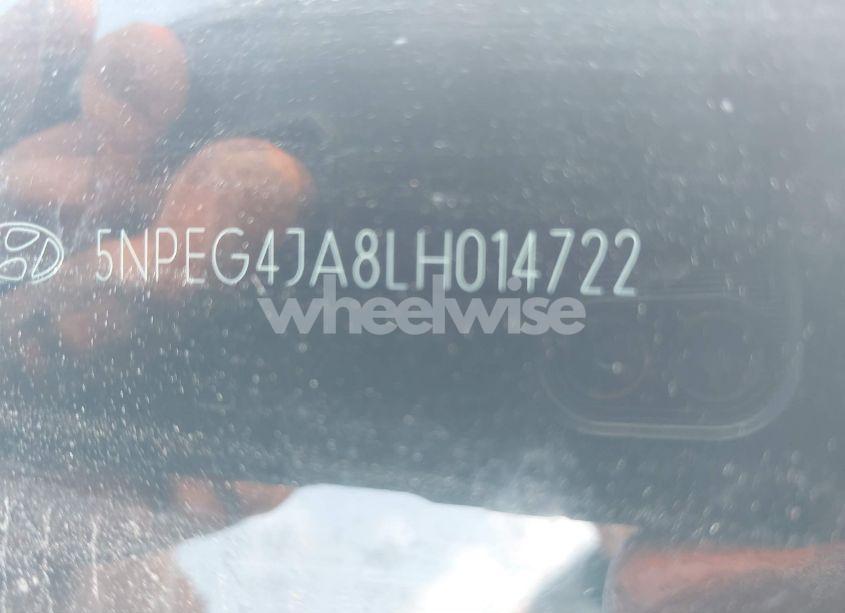 Photo 9 of 2020 Hyundai Sonata SE (VIN 5NPEG4JA8LH014722)