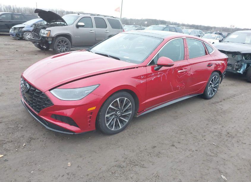 Photo 2 of 2021 Hyundai Sonata LIMITED (VIN 5NPEH4J23MH095488)