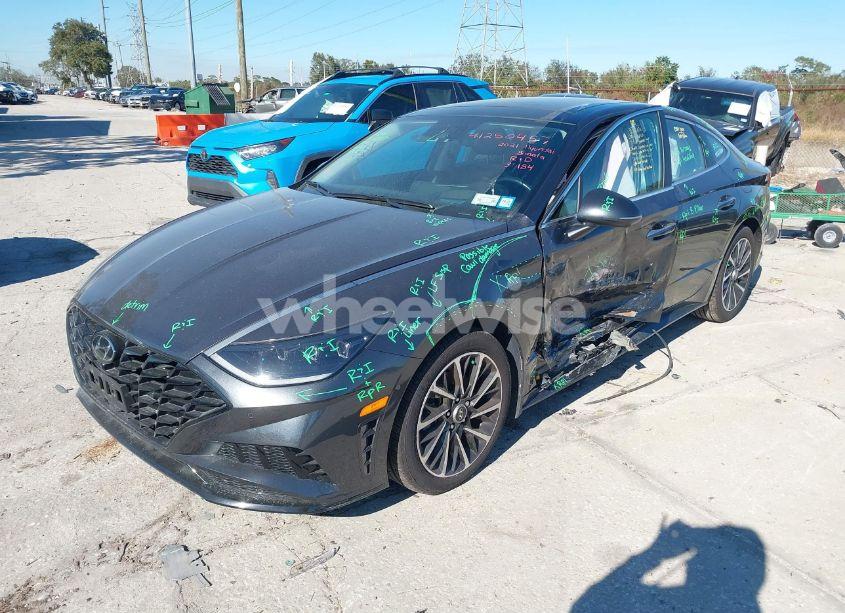 Photo 2 of 2021 Hyundai Sonata LIMITED (VIN 5NPEH4J26MH079978)