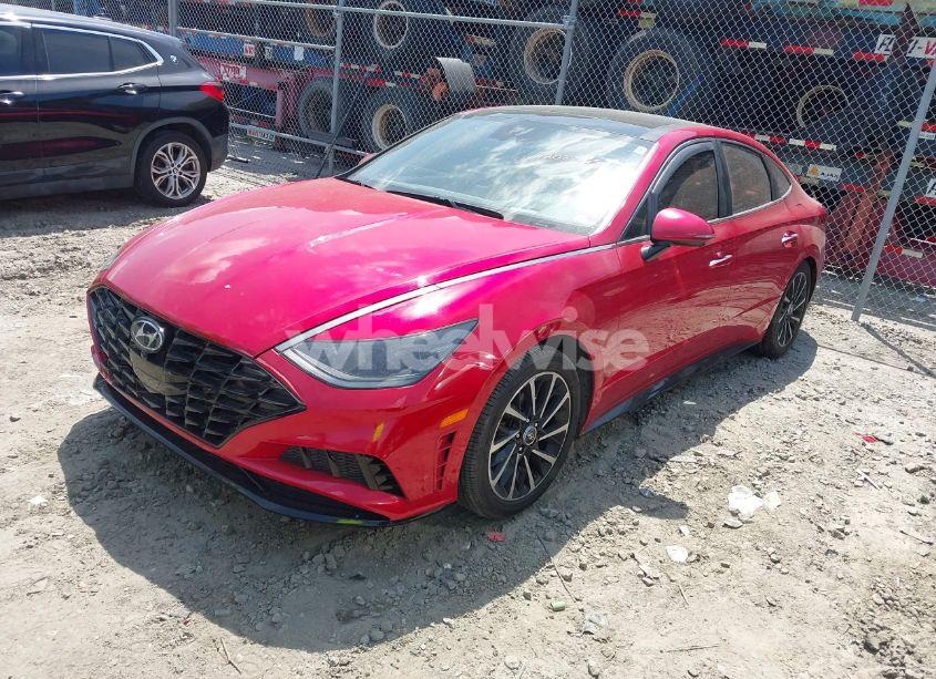 Photo 2 of 2021 Hyundai Sonata LIMITED (VIN 5NPEH4J26MH083738)