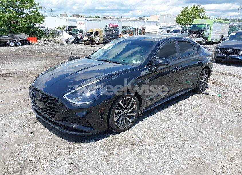 Photo 2 of 2021 Hyundai Sonata LIMITED (VIN 5NPEH4J29MH117459)