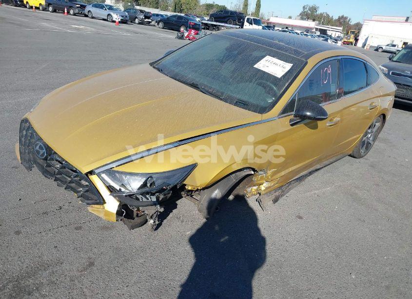 Photo 2 of 2021 Hyundai Sonata SEL PLUS (VIN 5NPEJ4J21MH074465)