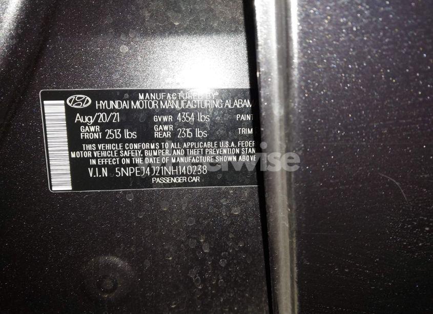 Photo 9 of 2022 Hyundai Sonata SEL PLUS (VIN 5NPEJ4J21NH140238)