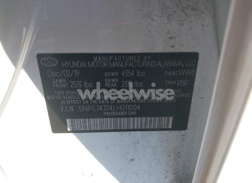 Photo 9 of 2020 Hyundai Sonata SEL PLUS (VIN 5NPEJ4J24LH011004)