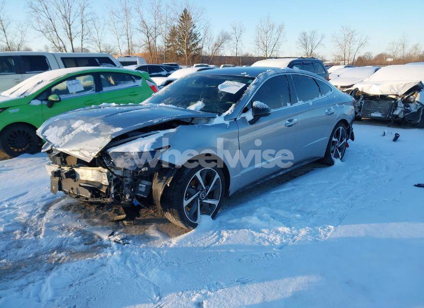 Photo 2 of 2021 Hyundai Sonata SEL PLUS (VIN 5NPEJ4J24MH103974)