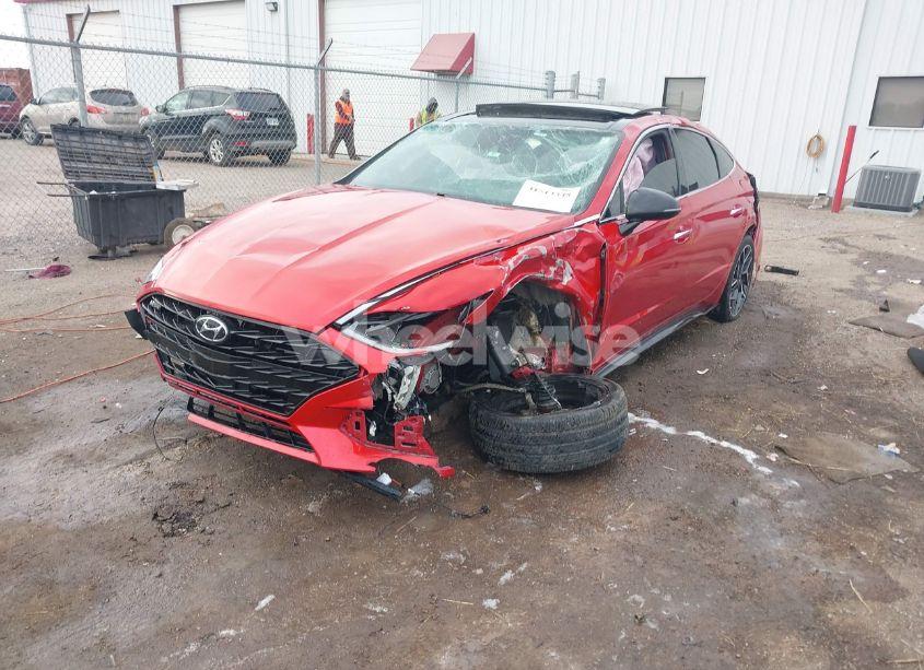 Photo 2 of 2021 Hyundai Sonata N LINE (VIN 5NPEK4JC3MH108198)