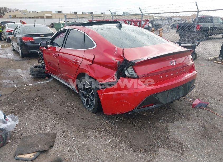 Photo 3 of 2021 Hyundai Sonata N LINE (VIN 5NPEK4JC3MH108198)