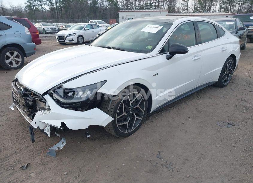 Photo 2 of 2021 Hyundai Sonata N LINE (VIN 5NPEK4JC6MH110611)